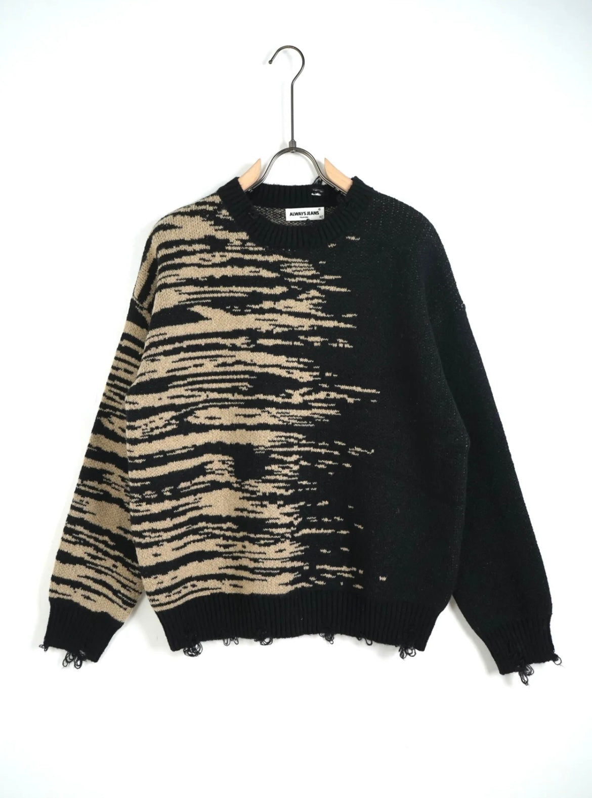 MAGLIONE KANSAS BEIGE/BLACK