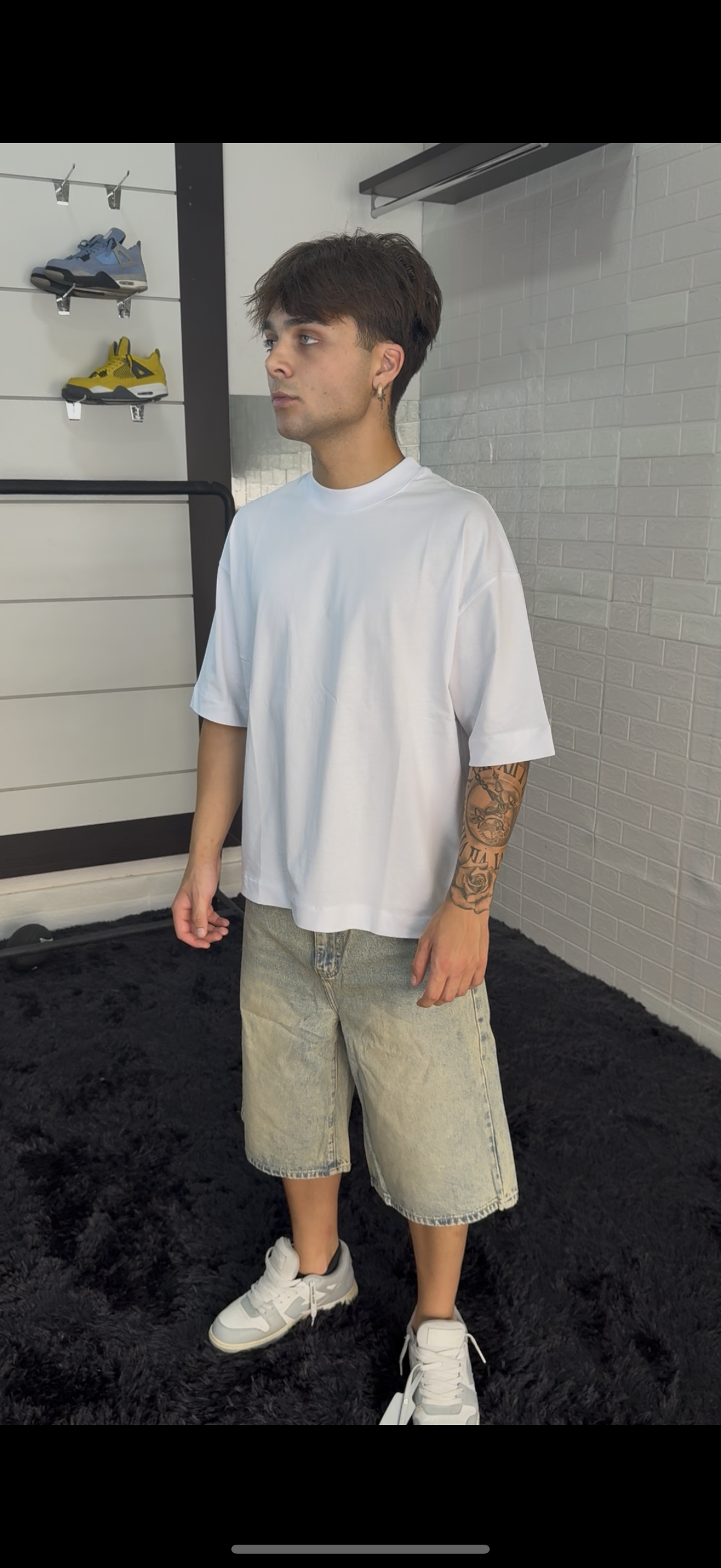 T shirt CROP WHITE