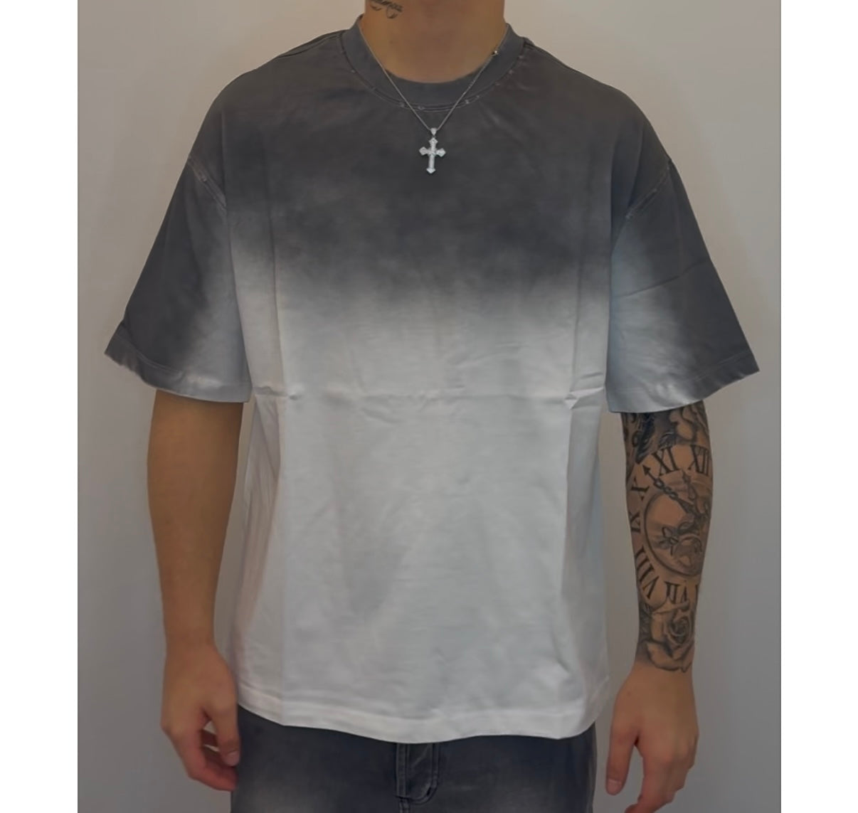 T shirt sfumata black