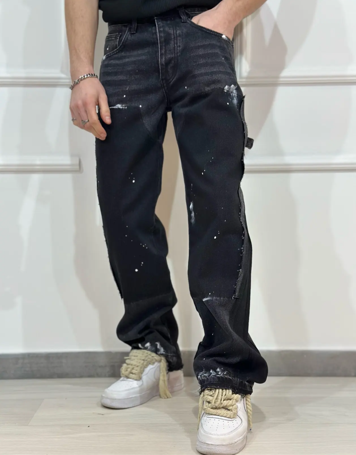 Jeans flared black