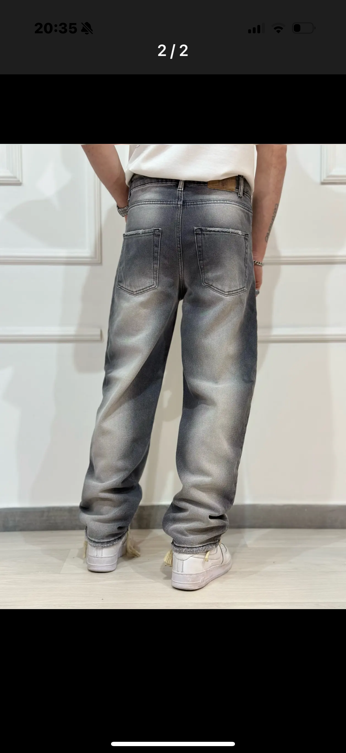 Jeans BAGGY grey sfumato