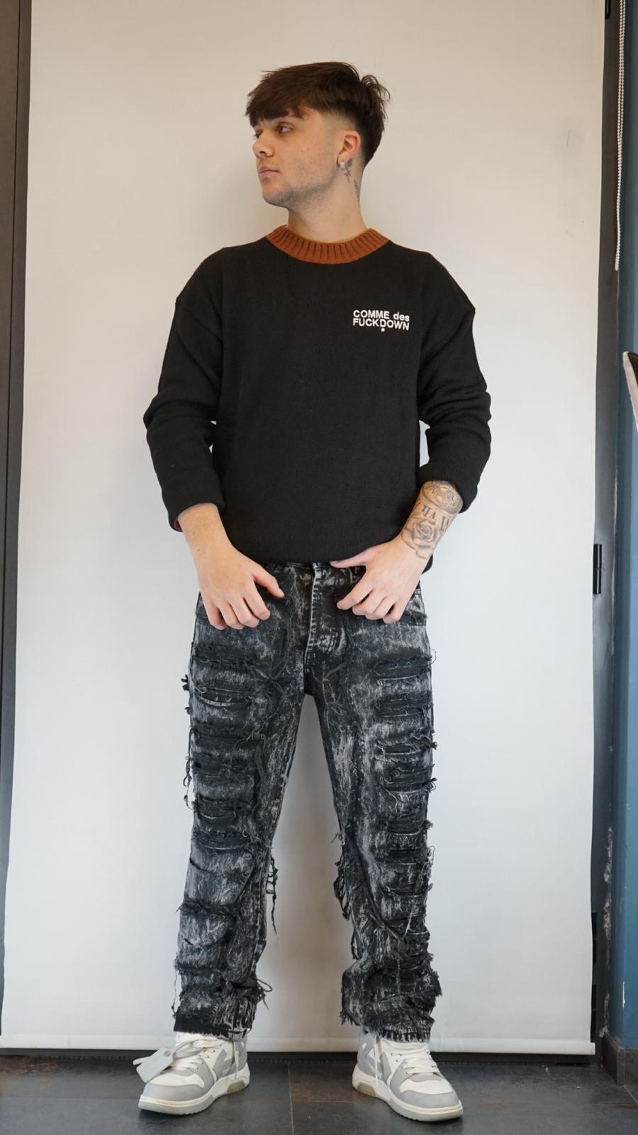 JEANS GRAY/BLACK