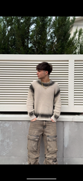 Maglione beige sfumato