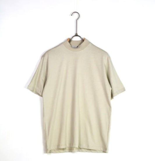 T shirt beige con girocollo