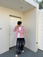 PINK static FLANNEL