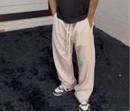Pantaloni relax beige