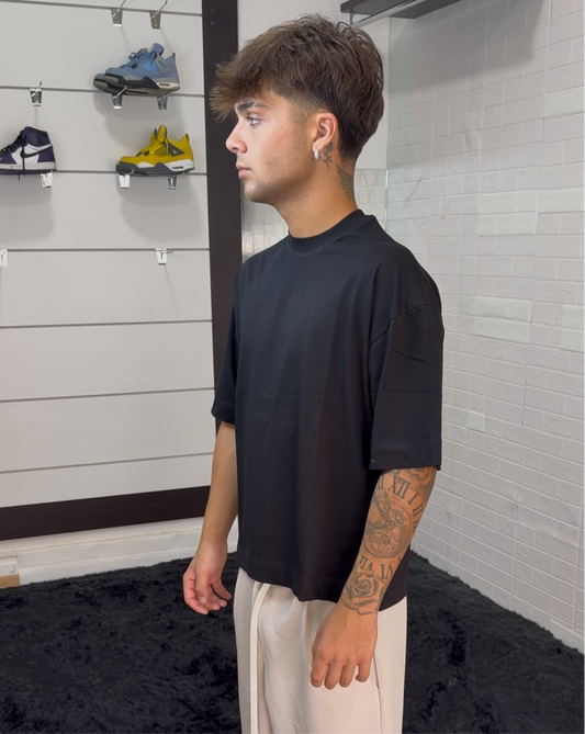 T shirt crop black