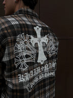 Sacred flannel 2.0( colorazione brown/white)