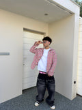 PINK static FLANNEL